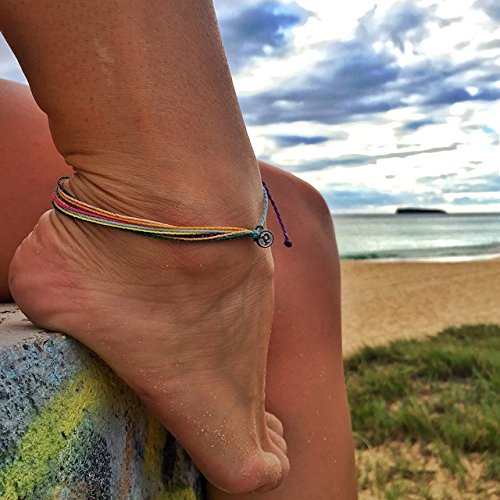 Pura Vida Anklet 100% Waterproof, Wax-Coated With Iron-Coated Copper Charm - Image 3