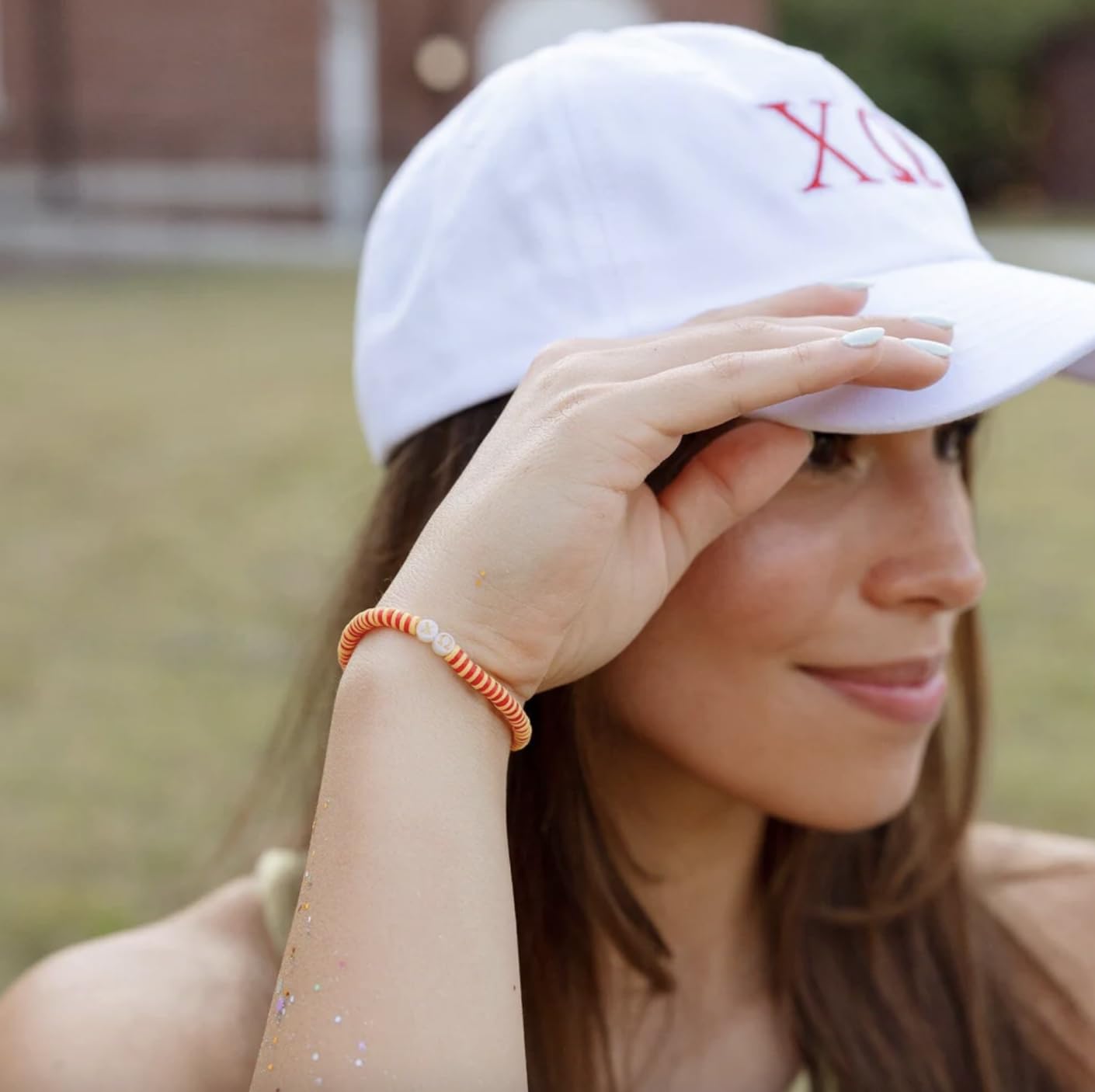 Pura Vida Bracelet - Chi Omega Merch - Sorority Stretch Bracelets - Image 4