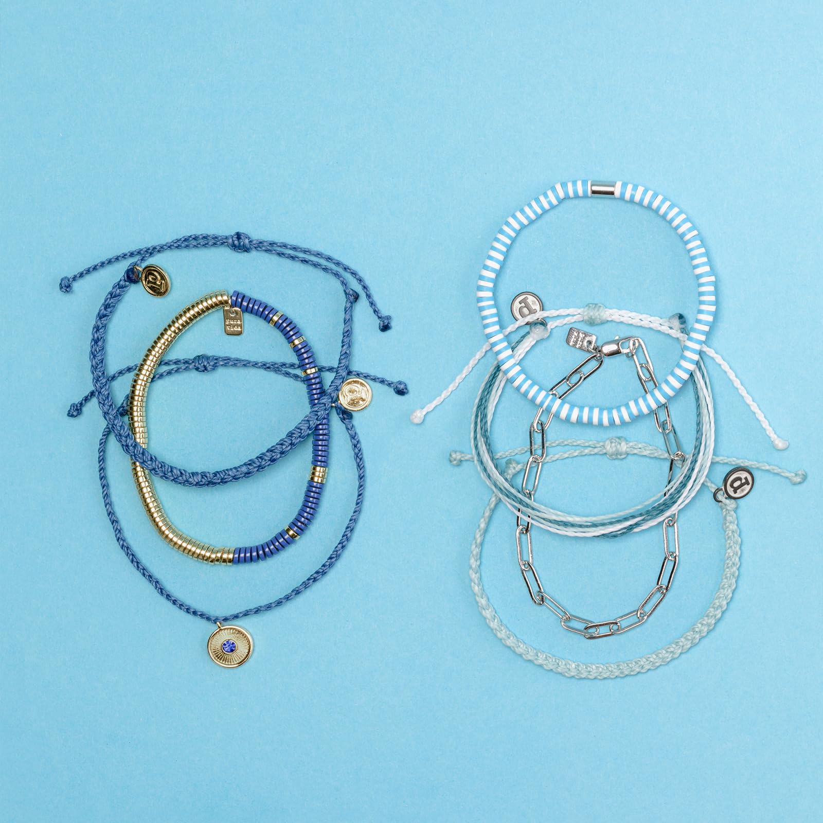 Pura Vida Bracelet Santorini Bracelet Stack, 4 Stackable Bracelets for Women - Image 4