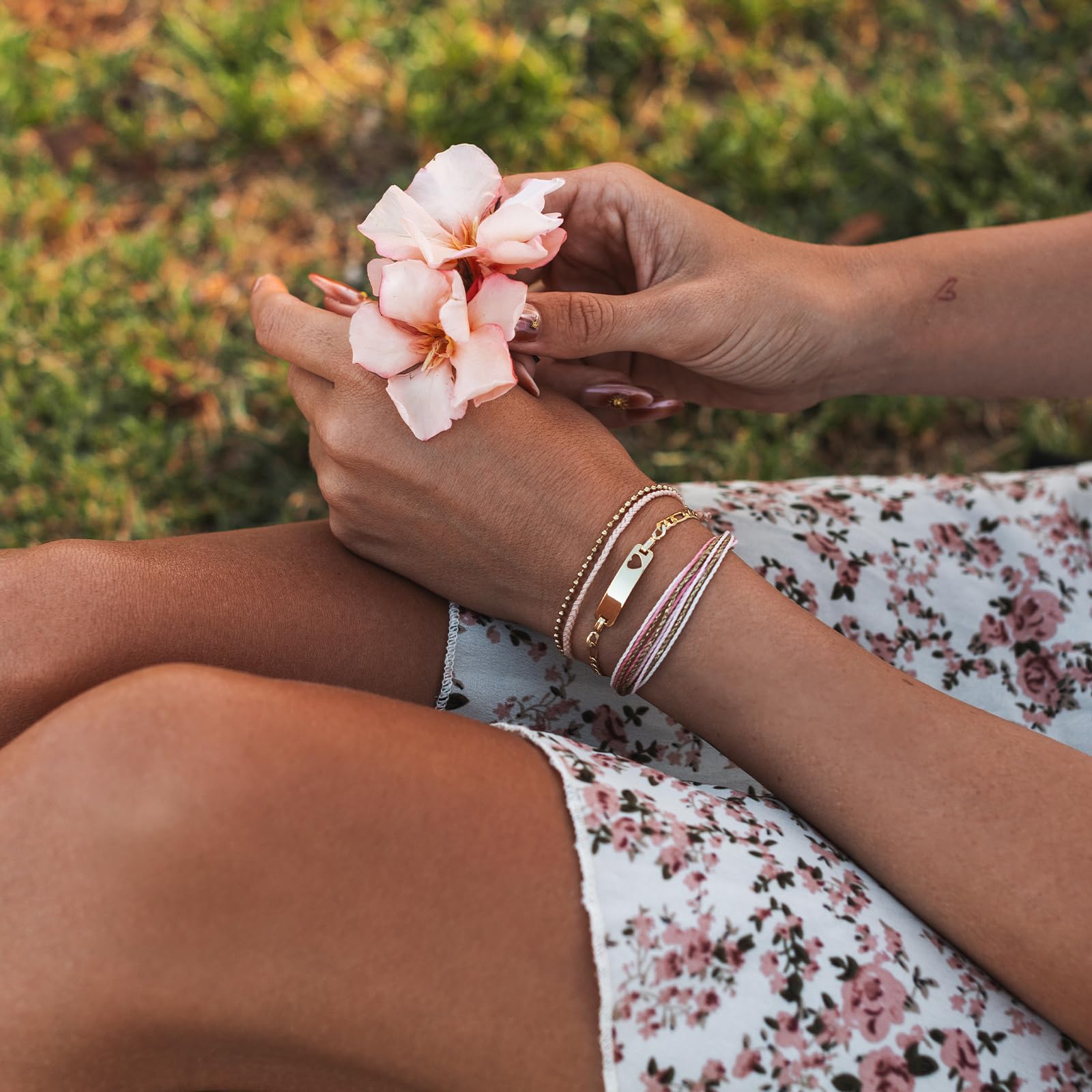 Pura Vida Bracelet Soft Heart Bracelet Stack, 3 Stackable Bracelets for Women - Image 5