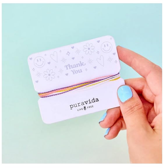 Pura Vida Bracelets Gift Thank you Card Friendship Bracelet Stack for Women - Image 3