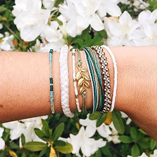 Pura Vida Braided Bracelet - 100% Waterproof, Adjustable Band - Brand Charm - Image 4