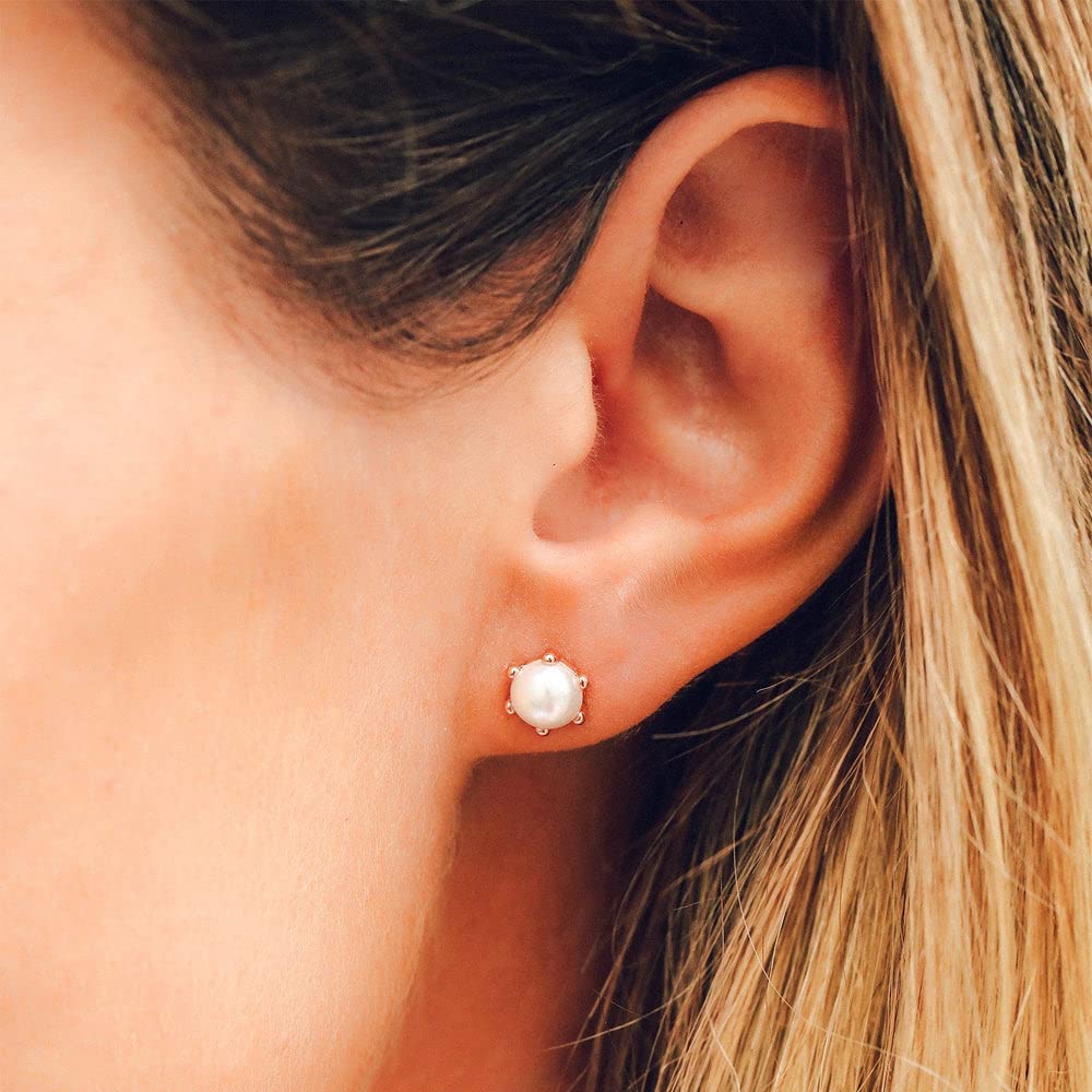 Pura Vida Rose Gold-Plated Disney Little Mermaid Stud Earring Pack - Assorted Designs, Sterling Silver Posts - 6 Studs - Image 4