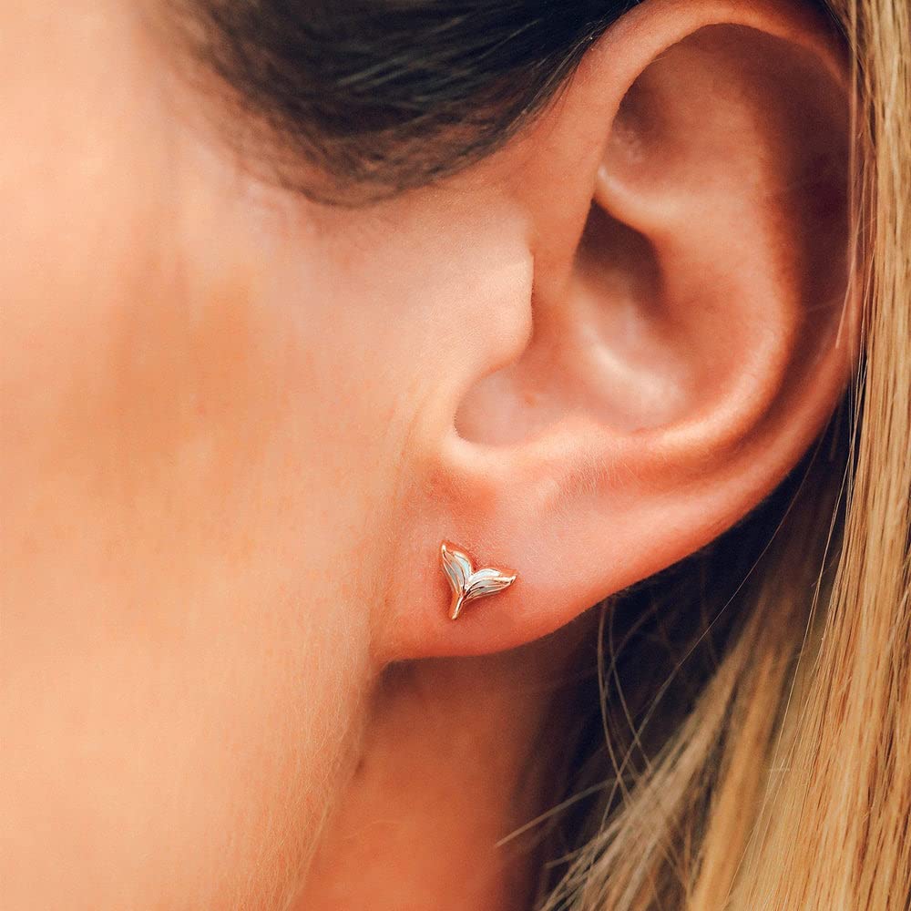 Pura Vida Rose Gold-Plated Disney Little Mermaid Stud Earring Pack - Assorted Designs, Sterling Silver Posts - 6 Studs - Image 7