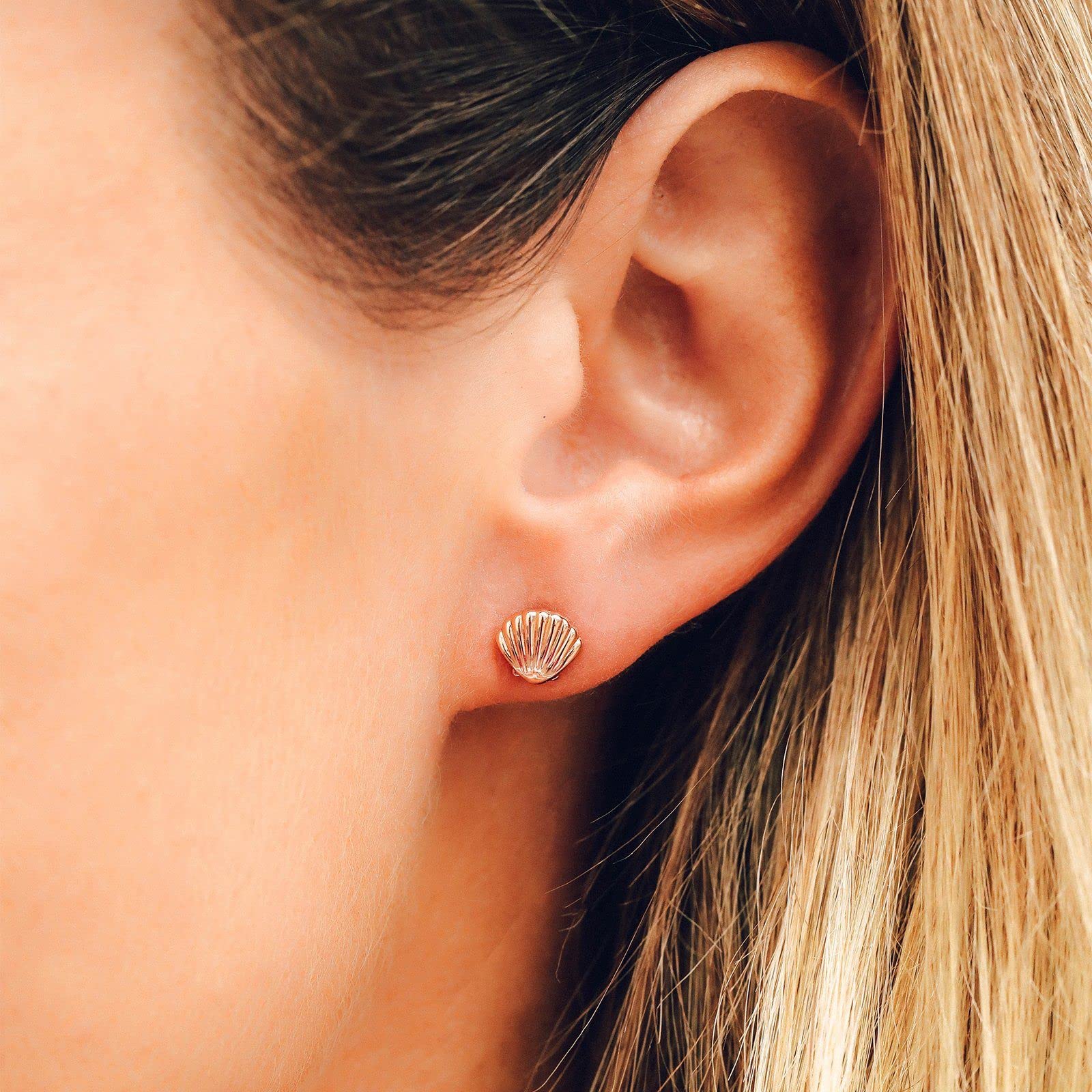 Pura Vida Rose Gold-Plated Disney Little Mermaid Stud Earring Pack - Assorted Designs, Sterling Silver Posts - 6 Studs - Image 9